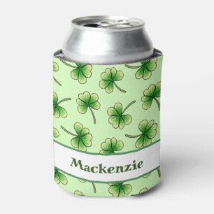 Rafraîchisseur Pour Canette Shamrock personnalisé Light Green St Patrick's Day