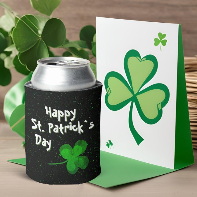Rafraîchisseur Pour Canette Shamrock vert irlandais Bonne St Patrick`s Day (Créateur téléchargé)