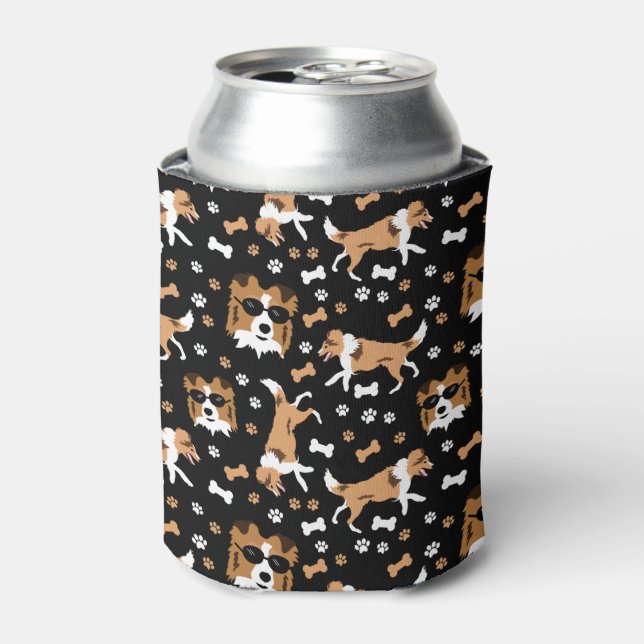 Rafraîchisseur Pour Canette Sheltie Shetland Sheepdog Mini Collie Can Cooler (Can devant)