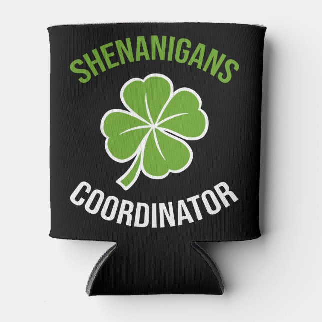 Rafraîchisseur Pour Canette Shenanigans Coordonnateur Saint Patrick's Day (Devant)