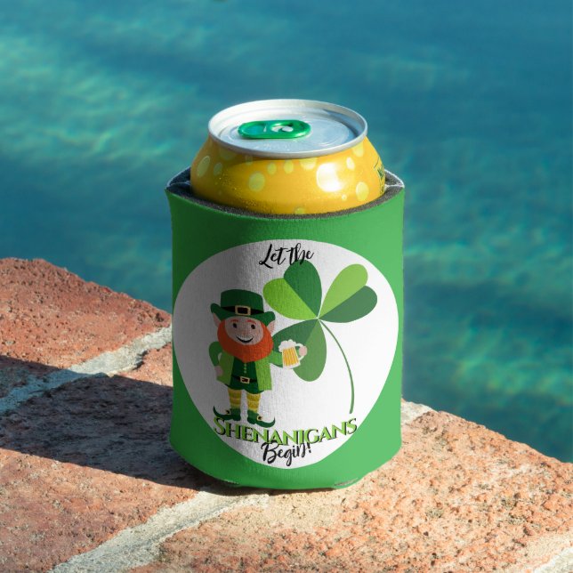 Rafraîchisseur Pour Canette Shenanigans Leprechaun Shamrock Saint Patrick (Piscine in situ)