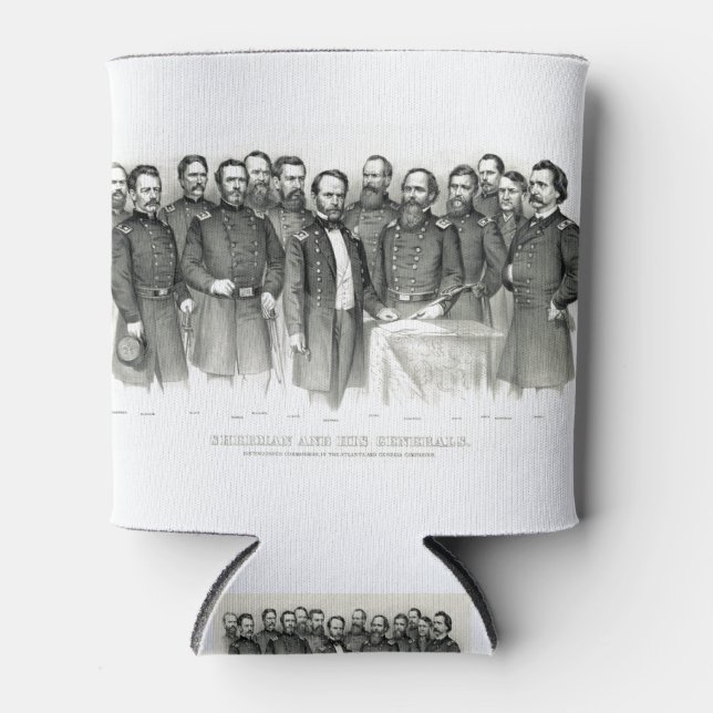 Rafraîchisseur Pour Canette Sherman et ses généraux - 1865 (Devant)