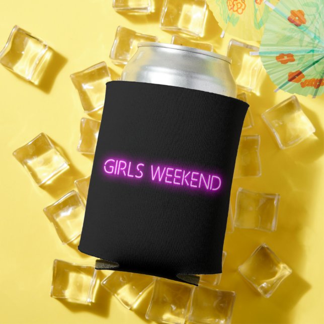 Rafraîchisseur Pour Canette SIGNE LED Neon FILLES WEEK-END (Été in situ)