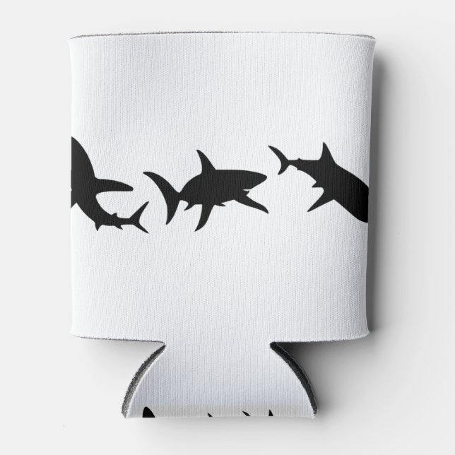 Rafraîchisseur Pour Canette Silhouette de requin (Devant)