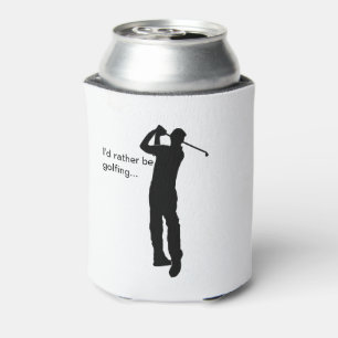 Rafraîchisseur Pour Canette Silhouette noire photo de Golfer