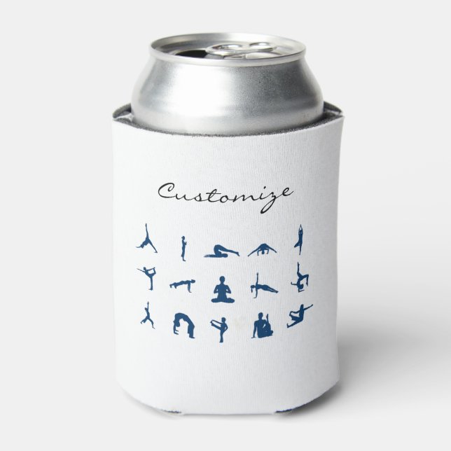 Rafraîchisseur Pour Canette Silhouette Yoga Pose Thunder_Cove (Can devant)