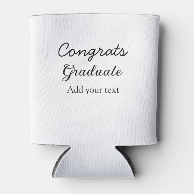 Rafraîchisseur Pour Canette Simple congratulation graduation add your (Devant)