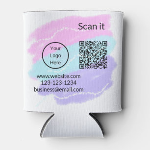 Rafraîchisseur Pour Canette Simple minimum q r code ajouter logo code d'analys