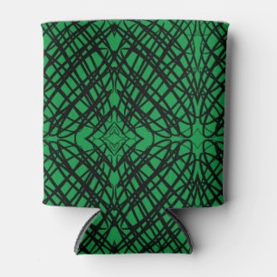 Rafraîchisseur Pour Canette Simple Scribble Carreaux miroir Vert