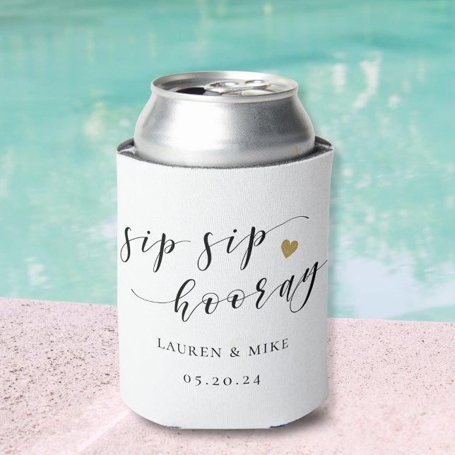 Rafraîchisseur Pour Canette Sip Sip Hooray Fête des mariées Mariage Faveur (Créateur téléchargé)