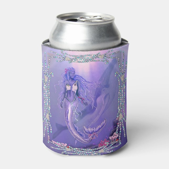 Rafraîchisseur Pour Canette Sirène de mer violette (Can devant)