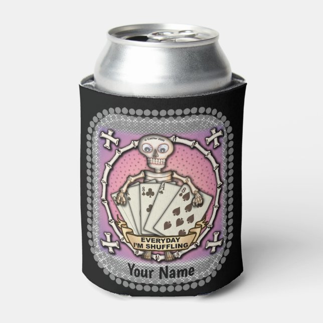 Rafraîchisseur Pour Canette Skeleton Gambler poker peut refroidir (Can devant)