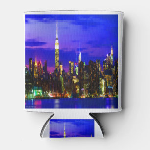 Rafraîchisseur Pour Canette Skyline de New York la nuit