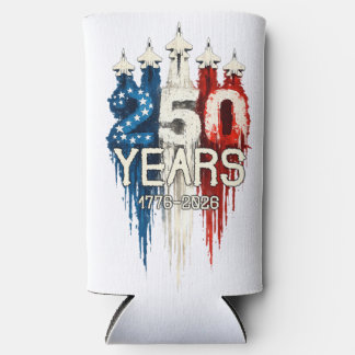 Rafraîchisseur Pour Canette Slim 250 Ans Drapeau Américain 250e Anniversaire 
