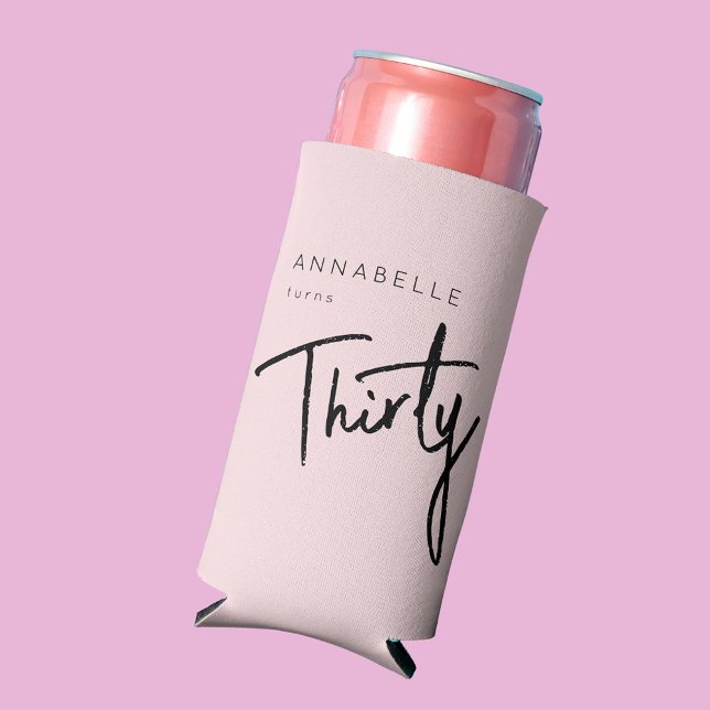 Rafraîchisseur Pour Canette Slim 30ème Trente-trentième anniversaire moderne (Créateur téléchargé)
