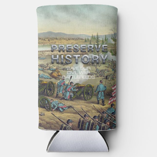 Rafraîchisseur Pour Canette Slim ABH Civil War Battlefield (Recto)