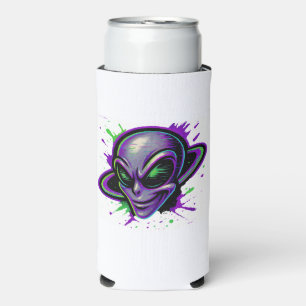 Rafraîchisseur Pour Canette Slim Alien Méchant