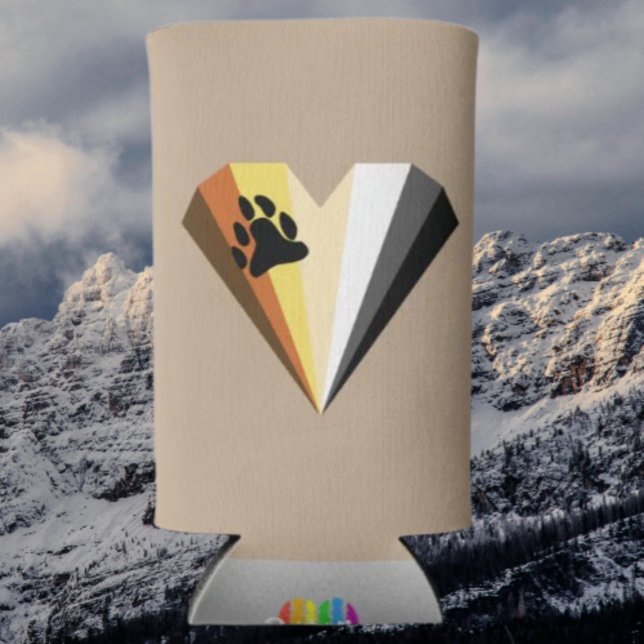Rafraîchisseur Pour Canette Slim Bear Pride Heart Slim Seltzer Can Beverage Cooler (Créateur téléchargé)