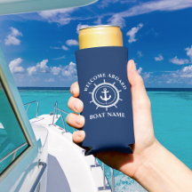 Bienvenue à bord Nom du bateau Ancre Corde Barre