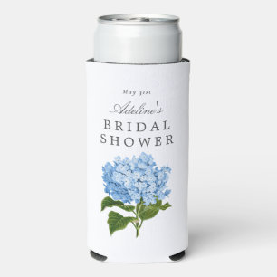 Rafraîchisseur Pour Canette Slim Blue Hydrangea Fête des mariées Party