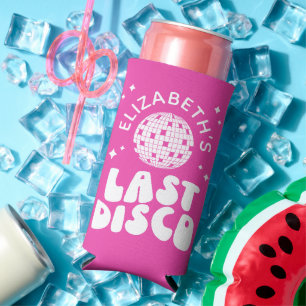 Rafraîchisseur Pour Canette Slim Boule Disco Dernière Disco Personnalisée