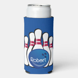 Rafraîchisseur Pour Canette Slim Bowling Design Seltzer Can Cooler
