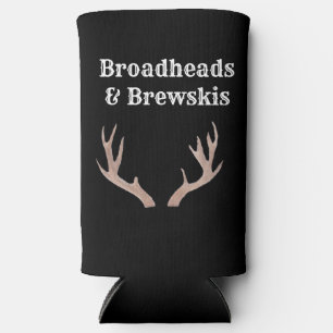 Rafraîchisseur Pour Canette Slim Broadheads et Brewskis peuvent koozie