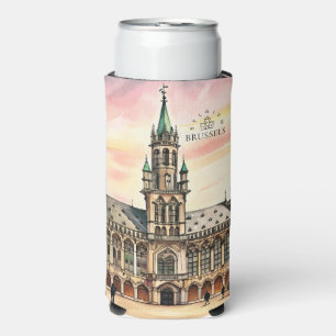 Rafraîchisseur Pour Canette Slim Bruxelles Belgique Aquarelle Grand Palais