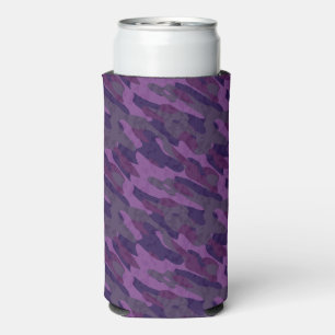 Rafraîchisseur Pour Canette Slim camouflage aux nuances de violet