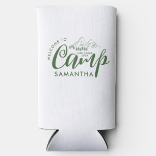 Rafraîchisseur Pour Canette Slim Camp Personnalisé Bachelorette Party Moderne Rusti