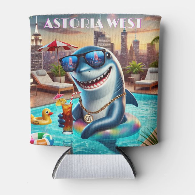 Rafraîchisseur Pour Canette Slim Can Cooler Shark Aries Zodiac AW (Devant)