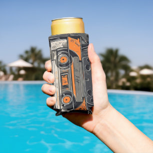 Rafraîchisseur Pour Canette Slim Cassette Rétro Mixtape Peut Se Refroidir