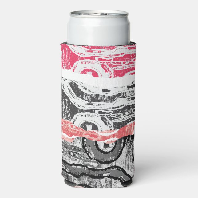 Rafraîchisseur Pour Canette Slim Cooler – Abstract Land (Seltzer Verso)