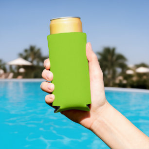 Rafraîchisseur Pour Canette Slim Couleur unie vert Brat