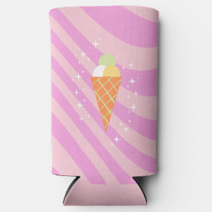 Rafraîchisseur Pour Canette Slim Crème glacée rose, Crème glacée Art, Preppy, Art P