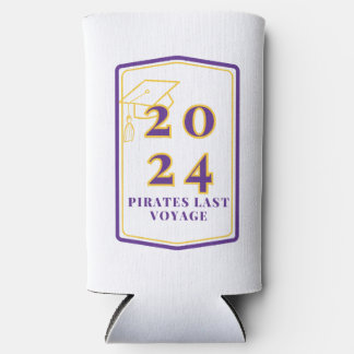Rafraîchisseur Pour Canette Slim Croisière d'été 2024 White Koozie