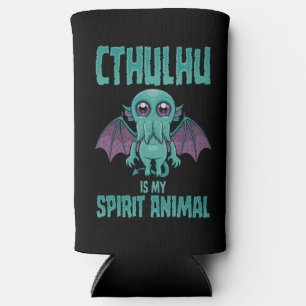 Rafraîchisseur Pour Canette Slim Cthulhu est mon animal spirituel