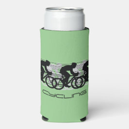 Rafraîchisseur Pour Canette Slim Cyclisme Design Seltzer peut refroidir