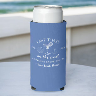 Rafraîchisseur Pour Canette Slim Dernier Toast Sur La Côte Beach Bachelorette Party