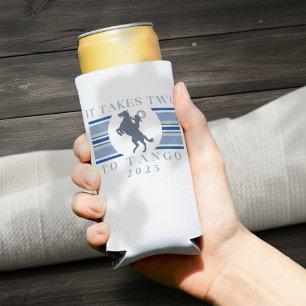 Rafraîchisseur Pour Canette Slim Deux à Tango - Western Bachelorette Party