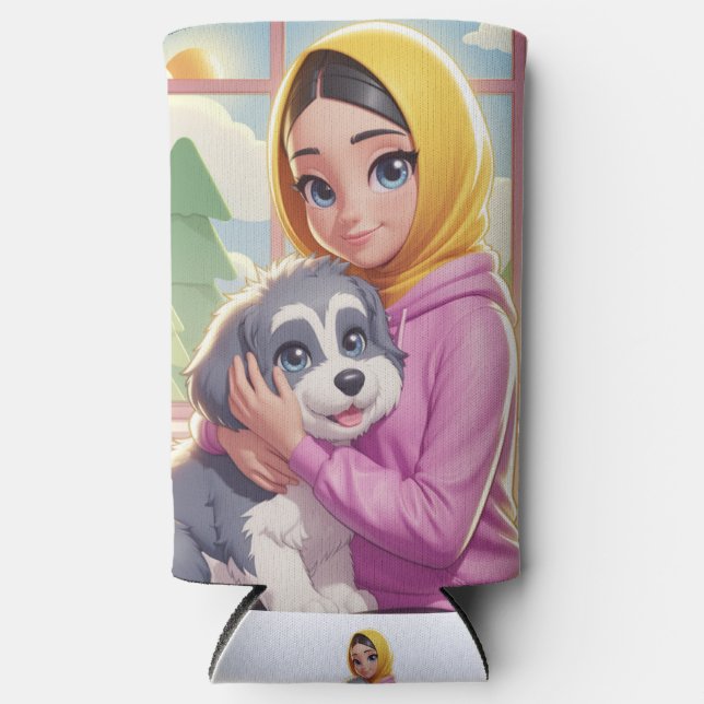 Rafraîchisseur Pour Canette Slim Dogs lovers (Recto)