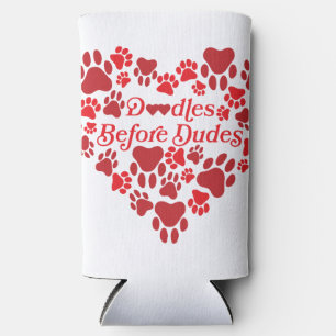 Rafraîchisseur Pour Canette Slim Doodles avant Dudes Heart