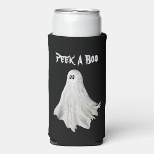 Rafraîchisseur Pour Canette Slim Drôle Fantôme D'Halloween Dessin Passé