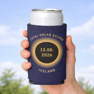 Rafraîchisseur Pour Canette Slim Éclipse solaire totale 12 août 2026 Islande
