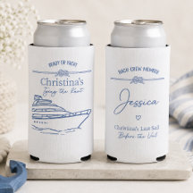 Équipe de bach nautique Koozie | Cadeau de demoise