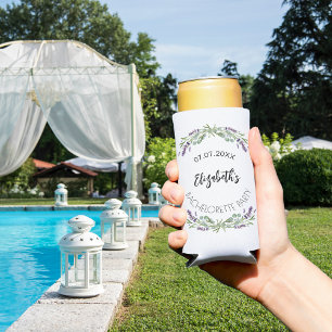 Rafraîchisseur Pour Canette Slim Fête de Bachelorette avec eucalyptus lavande