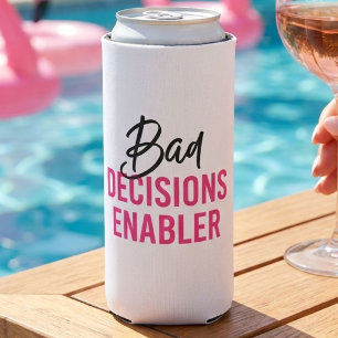 Rafraîchisseur Pour Canette Slim Fête de Bachelorette qui encourage la mauvaise déc