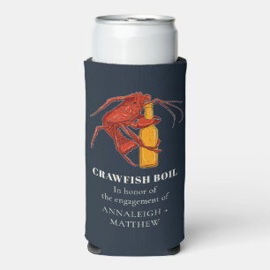 Rafraîchisseur Pour Canette Slim Fête de Fiançailles avec Bouillabaisse de Crevette