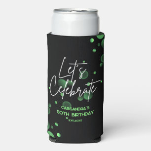 Rafraîchisseur Pour Canette Slim Fêtons l'anniversaire du livre vert Gradient