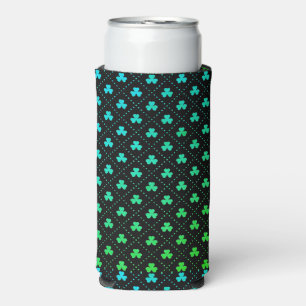 Rafraîchisseur Pour Canette Slim Feuilles de trèfle motif de la Saint-Patrick-53223